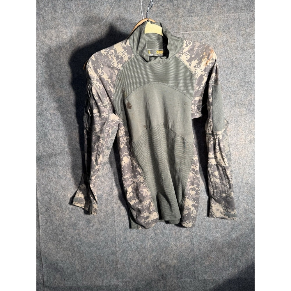USGI ACU MASSIF DIGITAL CAMO ARMY COMBAT SHIRT ACS FLAME RESISTANT LONG SLEEVE-L